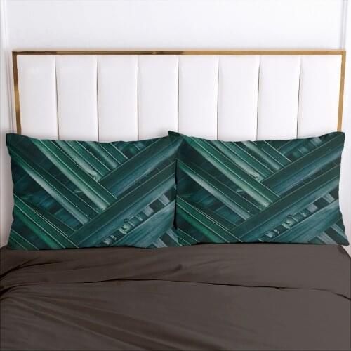3D HD 1pc Pillow cover 50x75 50x70 50x80 Pillow case Bedding Pillowcase Pillowcover decorative for home nordic Cross leaves