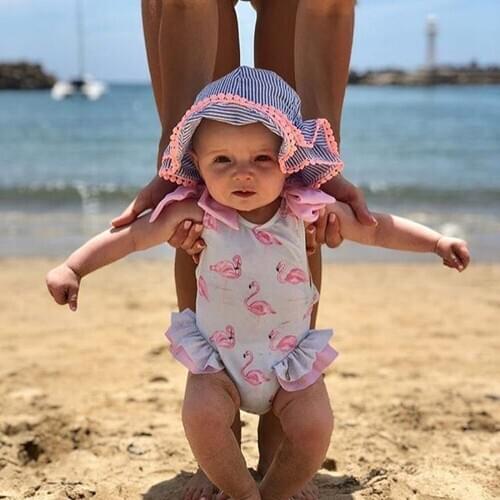 Toddler Baby Girl One Piece Swimwear Swimsuit Toddler Kids Baby Girl Swimwear Bodysuit Bathing Suit Swimming Clothes