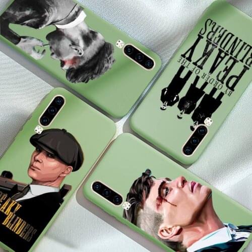 Peaky Blinders Thomas Phone Case Green Candy Color for iPhone 6 7 8 11 12 s mini pro X XS XR MAX Plus