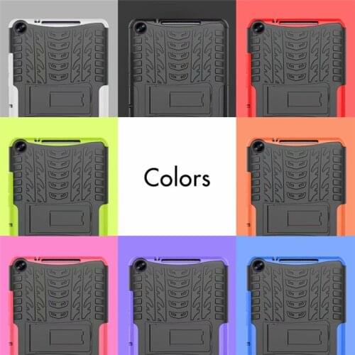Case For Huawei MediaPad M5 Lite 8.0 JDN2-AL00/W09 Tablet Cover Silicone TPU+PC Kickstand case Dual Armor Back shell