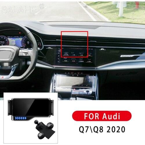 Hot Sell Electric Car Phone Holder For Audi Q7 Q8 2020 Air Vent Mount Bracket GPS Support Auto Induction Mount Accessories