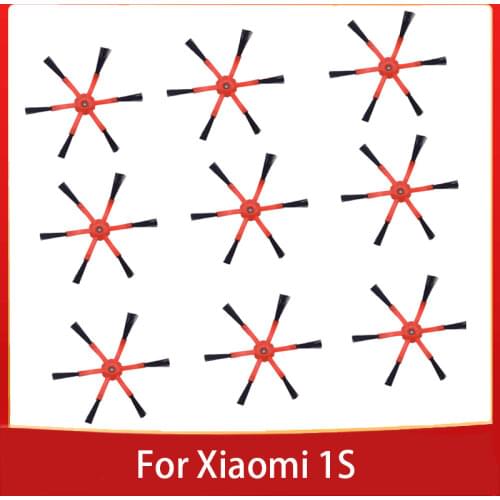 6 Armed Side Brush Parts For Xiaomi 1s/Roborock S7 S7 Max S7 Maxv T7S T7S Plus S5 Max S6 MaxV S50 S51 MI Robot Vacuum Cleaner