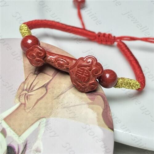 Baby hand rope Imperial sand cinnabar wishful hand rope Chinese style amulet healthy and lucky blessing transfer baby hand rope