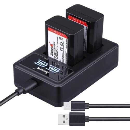 2pc NP-FW50 NPFW50 NP FW50 Camera Battery+LED Dual Chargr for Sony Alpha a6500 a6300 a6000 a5000 a3000 a7 7R a7R a7R II a7II