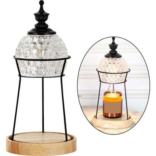 Crystal Electric Wax Melt Candle Warmer Lamp Burner Melt Waxing Melter Aromatherapy Diffuser Lighting For Home Club Spa EU Plug