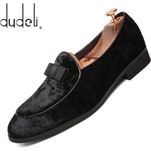 Italian famous brand design mens breathable soft velvet leather shoes young gentleman banquet prom dress shoe flat loafer sapato
