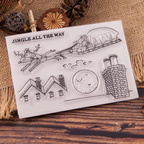 KLJUYP Carriage Clear Stamps Scrapbook Paper Craft Clear stamp scrapbooking