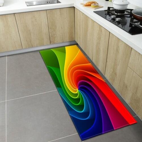 Kitchen Carpet Entrance Doormat Living Room Children Bedroom Floor Decoration Rug Plant Flowers Bathroom Balcony Anti-Slip Mat