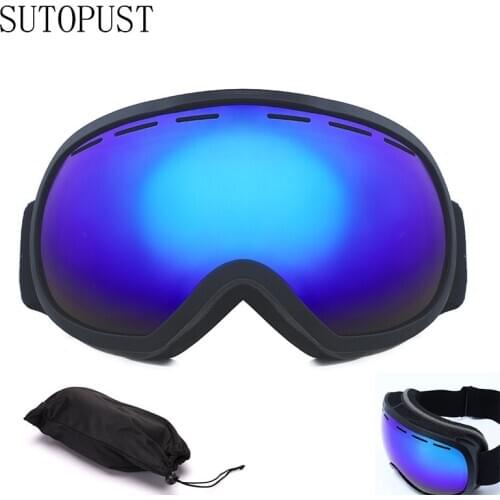 Ski Snowboard Mask Double-layer UV400 Protection Anti-fog Skiing Eyewear Men Women Snow Ski Goggles Winter Glasses Equipment