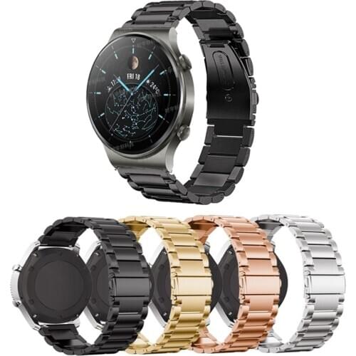 Metal Strap for Xiaomi huami Amazfit Stratos 3 2 2S /PACE/GTR 47MM GTR2 Watch Band for Huawei Watch GT GT2 46mm 2E 2 Pro Straps