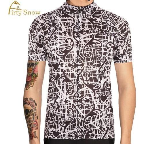 Firty Snow 2019 Bike Cycling Jersey Shirt Men Summer Short Sleeve Cycling Clothing Mtb Ropa Ciclismo Bike Jersey Top Maillot
