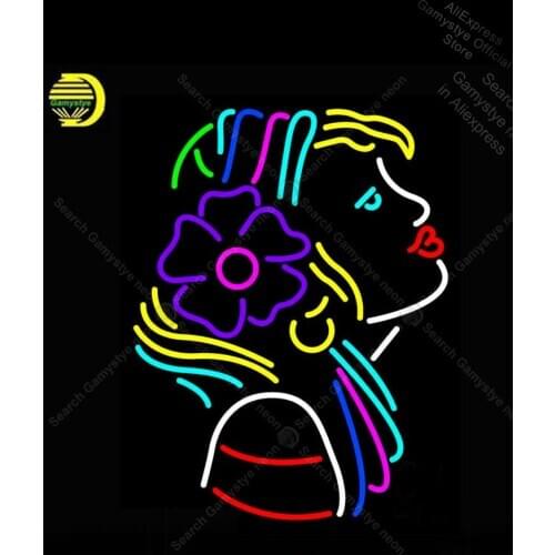 Neon Sign Girl with Flower Logo Neon Light for Store Display coors light neon sign Crown Roya Sign Custom Business Signs Roshe