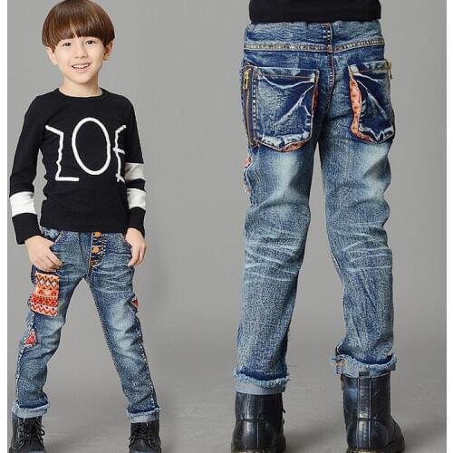 2019 New Arrival Fashion Children Jeans For Boys High Quality Childrens Clothing Jeans Baby Boys Jeans Pants Kids Boy Jeans