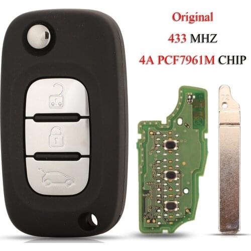 Kutery Original Remote Smart Car Key For Lada Vesta Xray 2015-2019 433Mhz 4A-PCF7961M Chip TWB1G767 3Buttons