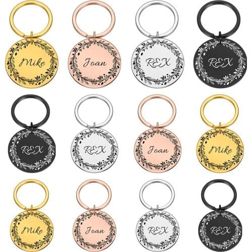 Personalized Anti-lost Dog ID Tags Gifts for Dog Lovers Pet Collar Tags for Dog Owner Engraved Pet Tag New Puppy Tag Gifts