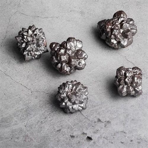 Natural Black Crystalline Egyptian Prophecy Stone Healing Snowflakes Shape Raw Mineral Specimens