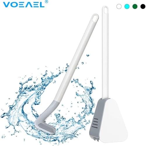 Golf Silicone Bristles Toilet Brush and Drying Holder for Bathroom Storage and Organization Urinal Cleaning Tools WC Accessories