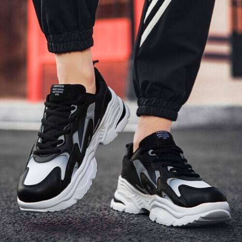 Stylish outdoor sports shoes mens casual shoes lace-up lightweight shoes Lightweight Comfortable Hot Sale Casual Shoes