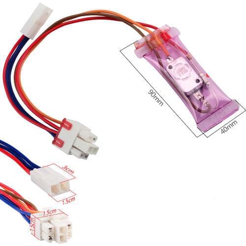 AC 250V 10A N12-5 Degrees Celsius 3 cables(square) Bimetal Fridges Defroster Thermostat Refrigerator Parts