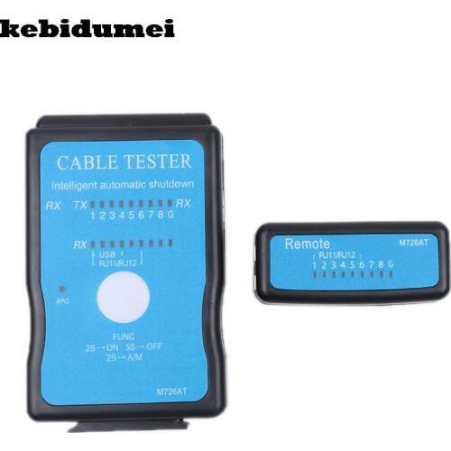 Kebidumei USB Cable Tester RJ45 RJ11 RJ12 LAN Network Cable Tester Network Ethernet CAT5 CAT5e Networking Tool Tracker