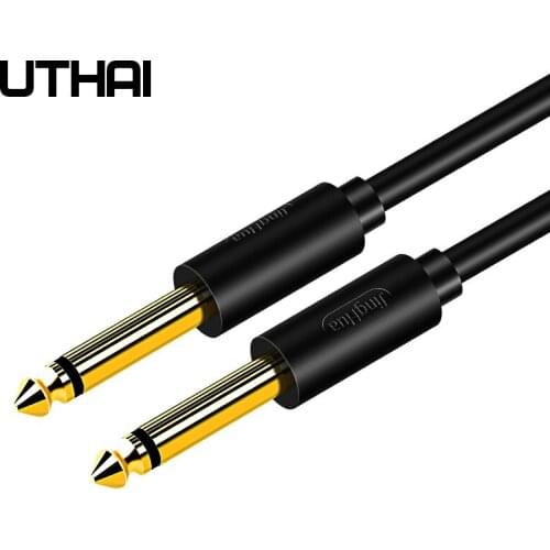UTHAI 6.5 Audio Cable Microphone Instrument Tuning Cable Electric box Guitar Bass Speaker 6.35 MM Guitar Cable