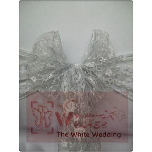 100pcs Lace chair sashes for Weddings Chair Bow /size 7"*108"/frozen festa