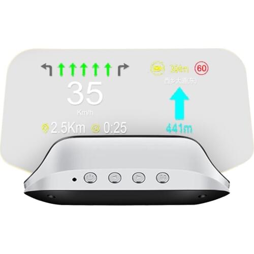 OBD2 +GPS Car Head Up Display HUD Overspeed Warning Alarm Speedometer Gauge
