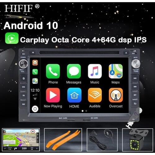 2 Din Android 10 Car DVD Radio multimedia player GPS For VW Volkswagen PASSAT B5 MK4 MK5 JETTA BORA POLO TRANSPORT T5 DSP
