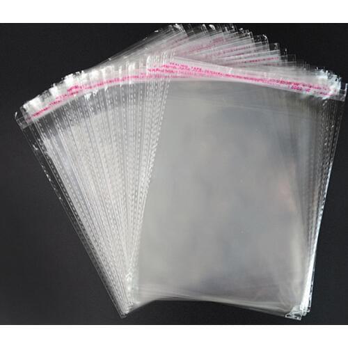 Free Shipping 100pcs/lot OPP Self Adhesive Plastic Bag CLEAR Jewelry Packaging 14cmx20cm 5.51"x7.87"