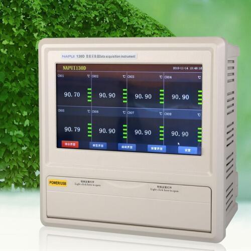 Fast arrival 130D-36multi-channel temperature recorder Channel 36 touch-screen temperature recorder 10 inch TFT LCD screen