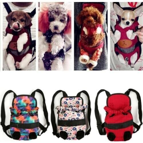 Breathable Pet Carrier Backpack Adjustable Pet Front Cat Dog Carrier Backpack Travel Bag Legs Out Easy-Fit Travel Hiking Camping