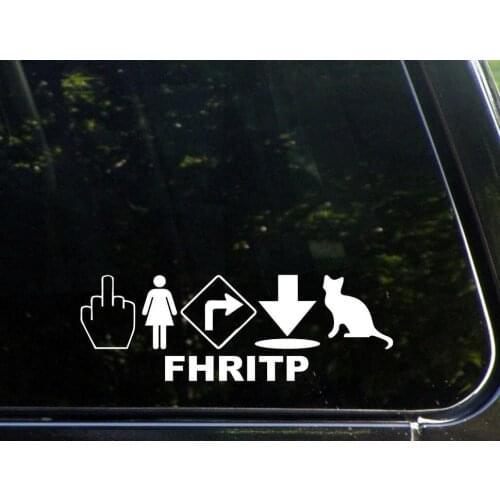 Fhritp Vinyl Die Cut Decal/ Bumper Sticker for Windows 15cm