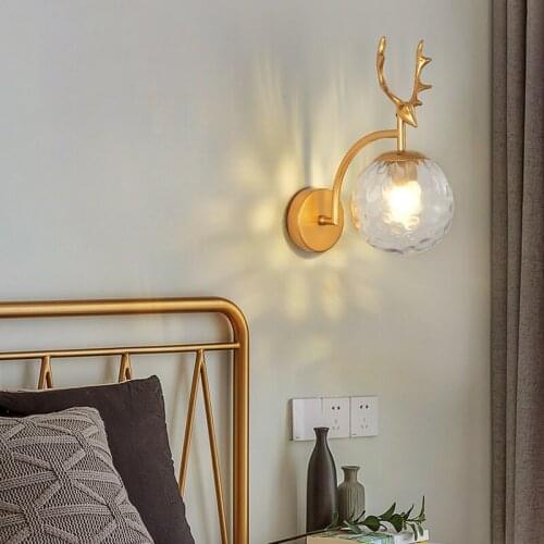 Porch Lamps Modern Wall Shelves Floor Lamp Decorations Living Room Light 6104 Copper Natural Color Decorated Clock for Hanging