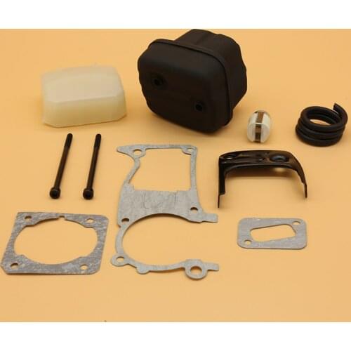 Muffler Exhaust Bracket Bolt Screw Gasket Air Fuel Filter Line Kit For HUSQVARNA 340 345 346 346XP 350 351 353 Chainsaw Parts