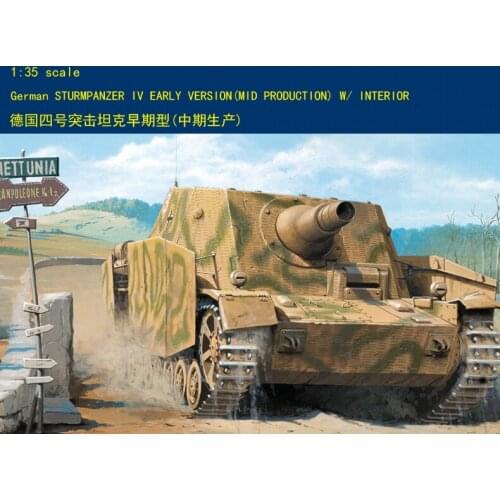 Trumpeter 80135 1/35 Scale German Sturmpanzer IV Early Version Tank Static Model TH05842-SMT6