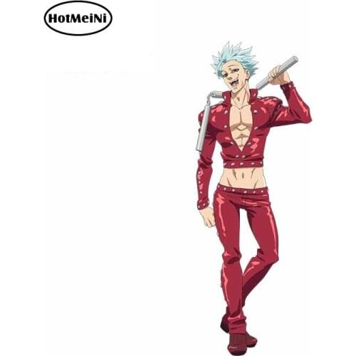 HotMeiNi 13cm X 5.1cm Car Decals for The Seven Deadly Sins Occlusion Scratch Bumper Window Stickers Car Accessories