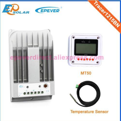 MPPT solar tracking system controller Tracer1215BN+temperature sensor MT50 remote meter 10A 10amp Max PV input 150v
