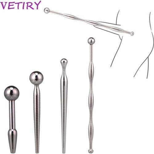 VETIRY Male Urethral Dilator Metal Urethral Catheter Horse Eye Stimulation Penis Plug Sounding Masturbator Sex Toys for Men