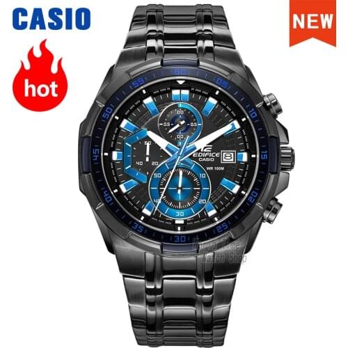 Casio Edifice watch men top luxury set Waterproof Luminous Chronograph Black IP coating new stereo racing dial relogio masculino