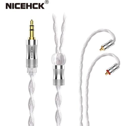 NiceHCK WhiteCrane Upgrade Cable 4 Core Silver Plated Furukawa Copper Litz Cable 3.5mm/2.5mm/4.4mm MMCX/0.78 2Pin for NX7 MK3