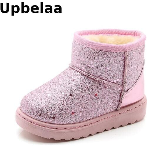 NEW 2020 Children Boots Waterproof Boys Girls Snow Boots Winter Warm Kids Boots Ankle Short Booties Child Fashion Princess Shoes
