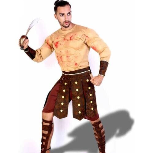 Muscle Mass Clothing Halloween Masquerade Cosplay Clothing Samurai Demon Samurai Clothing For Men