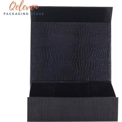 Wholesale 10pcs/lot Plain Paperboard Folding Rigid Box Magnetic Closure 4 Colors Available Packaging Hair Wigs Cosmetic Gift Box