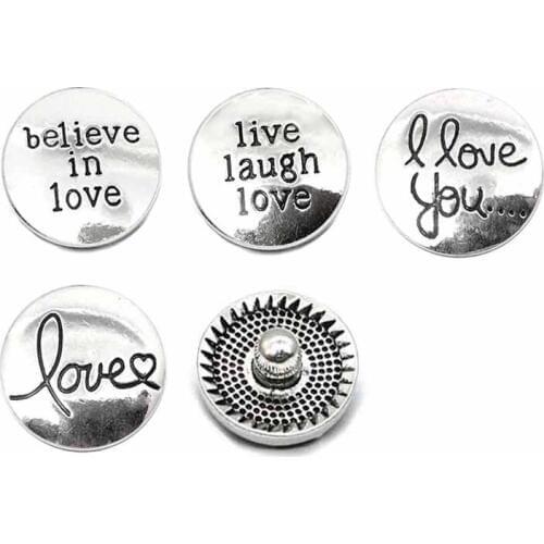 Wholesale Flowers 036 18mm metal button for snap button Bracelet Necklace Jewelry For Women Silver jewelry