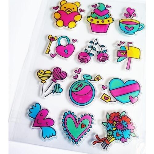 PANFELOU Small gifts Transparent Clear Silicone Stamp/Seal DIY scrapbooking/photo album Decorative clear stamp sheets