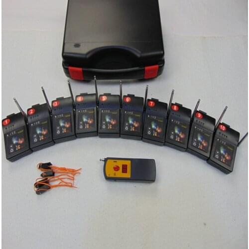 LED T10 10 cues 12key Wireless switch christmas gift new year fireworks remote Supplies waterproof box controller electric wire