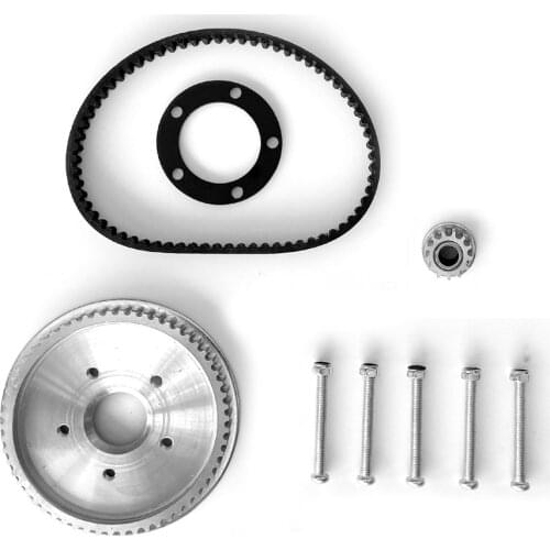 HTD 5M-345 Belt With 13 Teeth Pulley And 58 Teeth Pulley With Mounting Ring And Bolts