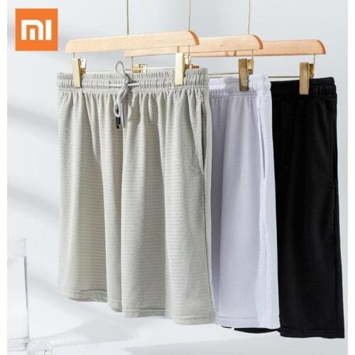 Xiaomi New Summer Men shorts Fitness Shorts Mens Mesh Breathable Quick Drying Fashion Casual Thin Workout Man Sports Short Pants