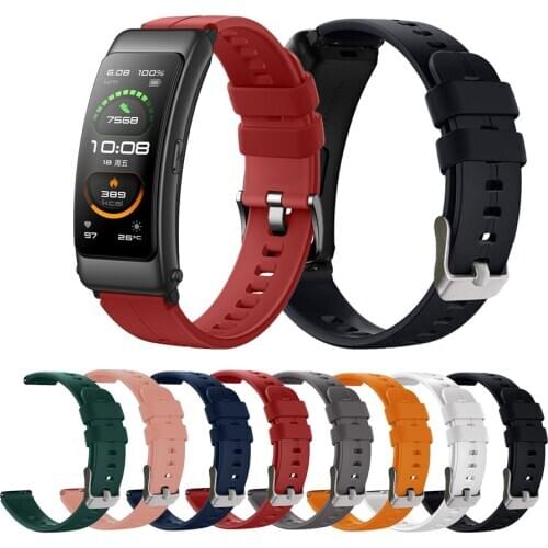 Sport Strap for Huawei Talkband B6 B3 smart phone Silicone wristband 16mm Bracelet Band For TIMEX TW2T35400 TW2T35900 Watchband