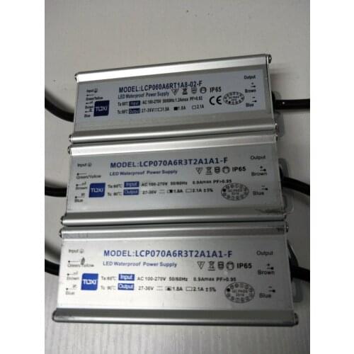 60w led driver IP66 waterproof led light power supply for high power led lamp constant current 100-240V 1800mA